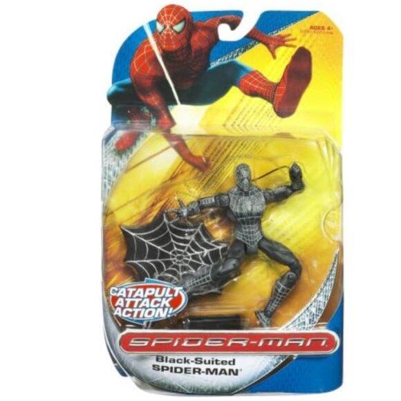 Spider-Man Classic Heroes: Figura Action Black Costume Con Ragnatela E Missile - Giocattolo Ufficiale - 4